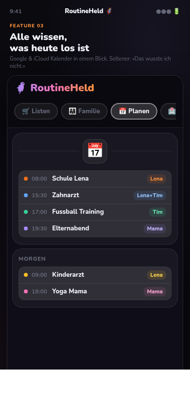 RoutineHeld Kalender